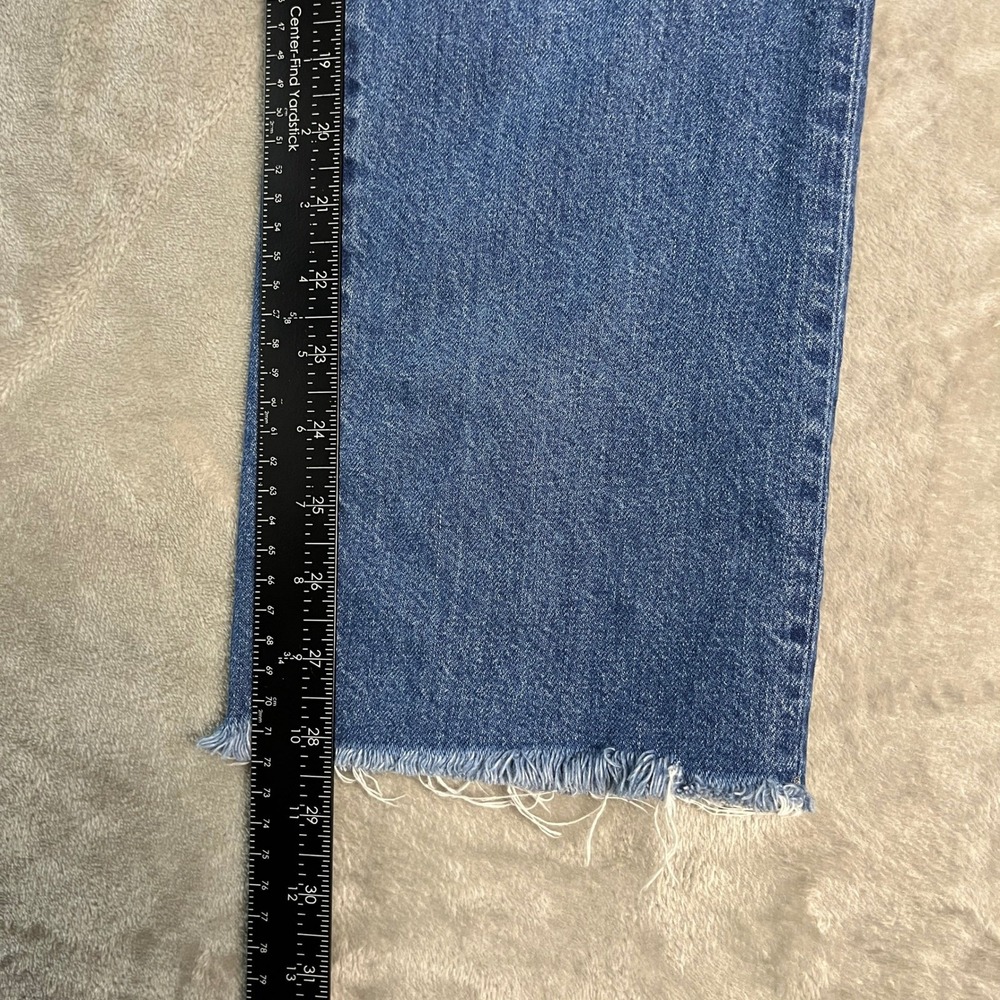 Banana Republic Vintage Straight Jeans Womens 28L (29x28) Distressed Raw Hem - Picture 6 of 13